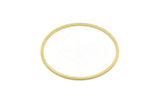 50mm Circle Connectors, 8 Raw Brass Circle Connectors (50x1.5x1mm) A6149