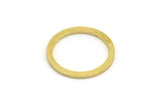 16mm Circle Connector, 24 Raw Brass Circle Connectors (16x1mm) A6156