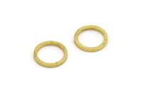 10mm Circle Connector, 100 Raw Brass Circle Connectors (10x1mm) A6152
