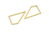 Brass Irregular Charm, 24 Raw Brass Irregular Shaped Charms (28x17x1mm) A5963