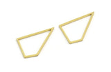 Brass Irregular Charm, 24 Raw Brass Irregular Shaped Charms (28x17x1mm) A5963