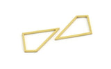 Brass Irregular Charm, 24 Raw Brass Irregular Shaped Charms (24x15x1mm) A5962