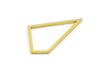 Brass Irregular Charm, 24 Raw Brass Irregular Shaped Charms (24x15x1mm) A5962