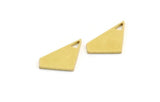 Brass Irregular Charm, 12 Raw Brass Irregular Shaped Charms With 1 Loop (19x11x1mm) A5972