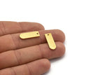 Pirinç D Şeklinde Tılsım, 1 Delikli 12 Ham Pirinç D Şeklinde Tılsım, Küpeler, Bulgular (21,5x7x1 mm) A6169