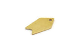 Brass Arrow Charm, 24 Raw Brass Arrow Charms With 1 Loop (14x8x0.80mm) A5957