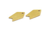 Brass Arrow Charm, 24 Raw Brass Arrow Charms With 1 Loop (14x8x0.80mm) A5957