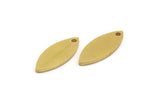 Brass Marquise Charm, 24 Raw Brass Oval Shaped Charms With 1 Hole (18x7x1mm) A5858