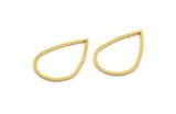 Brass Drop Blank, 50 Raw Brass Drop Blanks, Drop Charms (23x15x0.80mm) A5959