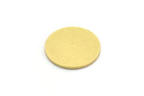 Brass Round Blank, 8 Raw Brass Round Shaped Blanks, Brass Findings, Stamping Blanks (17x1mm) A6221