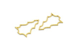 Brass Tree Charm, 50 Raw Brass Tree Charms, Pendant, Findings (23x15x0.80mm) A5955