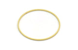 43mm Circle Connectors - 10 Raw Brass Circle Connectors (43x1.4x1mm) A6097