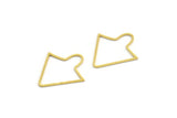 Brass Arrow Charm, 50 Raw Brass Arrow Charms (22x20x0.60mm) A5997