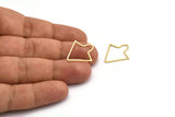 Brass Arrow Charm, 50 Raw Brass Arrow Charms (22x20x0.60mm) A5997