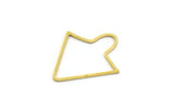 Brass Arrow Charm, 50 Raw Brass Arrow Charms (22x20x0.60mm) A5997