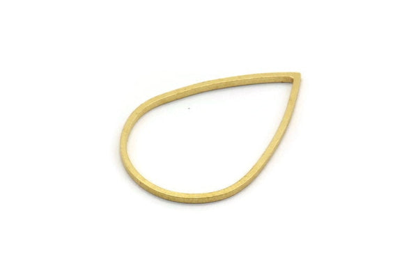 Pirinç Damla Konnektörü, 24 Ham Pirinç Damla Konnektörü (27x18,5x1 mm) A6253