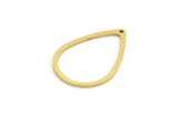 Pirinç Damla Tılsımı, 1 Delikli 24 Ham Pirinç Damla Tılsımı, Küpeler, Bulgular (29x21x1mm) A6147