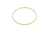 46mm Circle Connectors, 24 Raw Brass Circle Connectors (46x1mm) A6157