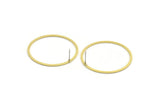 Brass Circle Earring, 8 Raw Brass Circle Stud Earrings (37.5x1.4x1mm) A6094 A6179