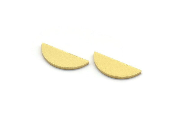 Brass D Shape Blank, 24 Raw Brass D Shape Blanks, Findings (6x15x1mm) A6385