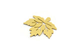 Brass Leaf Blank, 24 Raw Brass Plane Tree Leaf Blanks, Findings (16x16x0.60mm) A6413