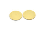 Brass Round Blank, 8 Raw Brass Round Shaped Blanks, Brass Findings, Stamping Blanks (17x1mm) A6221