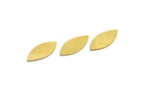 Brass Marquise Blank, 24 Raw Brass Tiny Marquise Blanks, Stamping Blanks (19x8x0.60mm) A6418