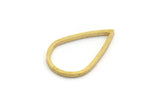 Pirinç Damla Konnektörü, 50 Ham Pirinç Damla Konnektörü (17,5x11x1 mm) A6252