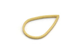 Pirinç Damla Konnektörü, 50 Ham Pirinç Damla Konnektörü (20x13x1mm) A6249