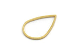 Pirinç Damla Konnektörü, 24 Ham Pirinç Damla Konnektörü (22,5x15x1 mm) A6251
