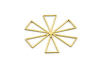 Brass Windrose Charm, 12 Raw Brass Windrose Charms, Connector Findings (36x36x0.80mm) A6508