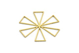 Brass Windrose Charm, 12 Raw Brass Windrose Charms, Connector Findings (36x36x0.80mm) A6508