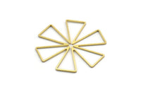 Brass Windrose Charm, 12 Raw Brass Windrose Charms, Connector Findings (38x38x0.80mm) A6509
