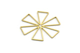 Brass Windrose Charm, 12 Raw Brass Windrose Charms, Connector Findings (38x38x0.80mm) A6509