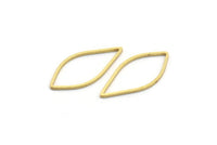 Brass Drop Connector, 50 Raw Brass Drop Connectors (24x11x0.80mm) A6523