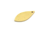 Brass Drop Charm, 24 Raw Brass Drop Charms With 1 Hole, Earrings, Findings (18x8x0.80mm) A6334