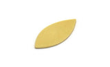 Brass Marquise Blank, 24 Raw Brass Tiny Marquise Blanks, Stamping Blanks (19x8x0.60mm) A6418