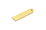 D Shape Rings, 24 Raw Brass D Shape Charms With 1 Hole, Findings (20x5x0.80mm) A6560