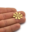 Brass Windrose Blank, 8 Raw Brass Windrose Blanks, Findings (25x23.5x0.60mm) A6718