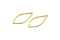 Brass Drop Connector, 50 Raw Brass Drop Connectors (24x11x0.80mm) A6523