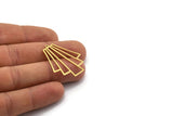 Brass Diamond Charm, 4 Raw Brass Diamond Shaped Charms With 1 Loop, Pendant Findings (35x29x0.60mm) A6771
