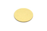 Brass Round Blank, 12 Raw Brass Round Shaped Blanks, Brass Findings, Stamping Blanks (14.5x0.60mm) A6550