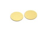 Brass Round Blank, 12 Raw Brass Round Shaped Blanks, Brass Findings, Stamping Blanks (14.5x0.60mm) A6550