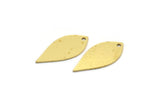 Brass Drop Charm, 12 Raw Brass Drop Charms With 1 Hole, Earrings, Findings (22x10.5x0.60mm) SMP0004