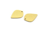 Brass Drop Charm, 24 Raw Brass Drop Charms With 1 Hole, Earrings, Findings (16x12x0.80mm) A6563