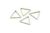 Gümüş Üçgen Charm, 50 Antik Gümüş Kaplamalı Pirinç Açık Üçgen Yüzük Charm (15x0,90 mm) Bs 1024