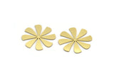 Brass Windrose Blank, 8 Raw Brass Windrose Blanks, Findings (25x23.5x0.60mm) A6718