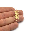 Brass Star Charm, 8 Raw Brass Comet Charms With 1 Loop, Findings (41x13x0.60mm) A6686