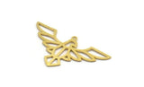 Brass Eagle Charm, 12 Raw Brass Eagle Shaped Charms With 1 Loop, Bird Charms, Findings (21.5x38x0.60mm) A6618