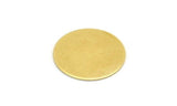 Brass Round Blank, 24 Raw Brass Stamping Blanks, Stamping Tags (16x0.45mm) A6554